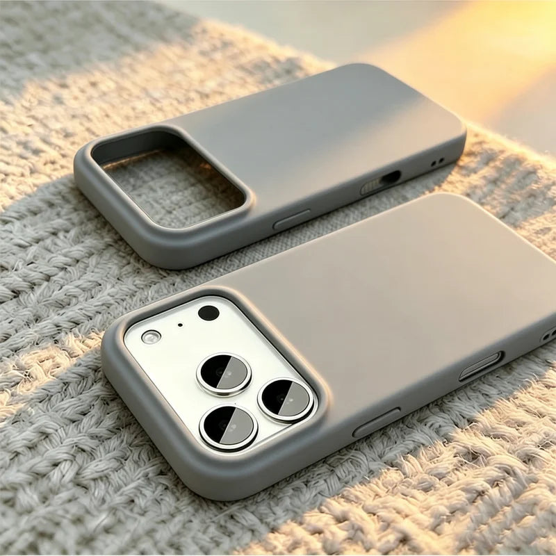 Phone Case for iPhone 18 Pro Max Official Original Liquid Silicone Cases For iPhone 16 15 12 14 13 17 Pro Max Shockproof Cover