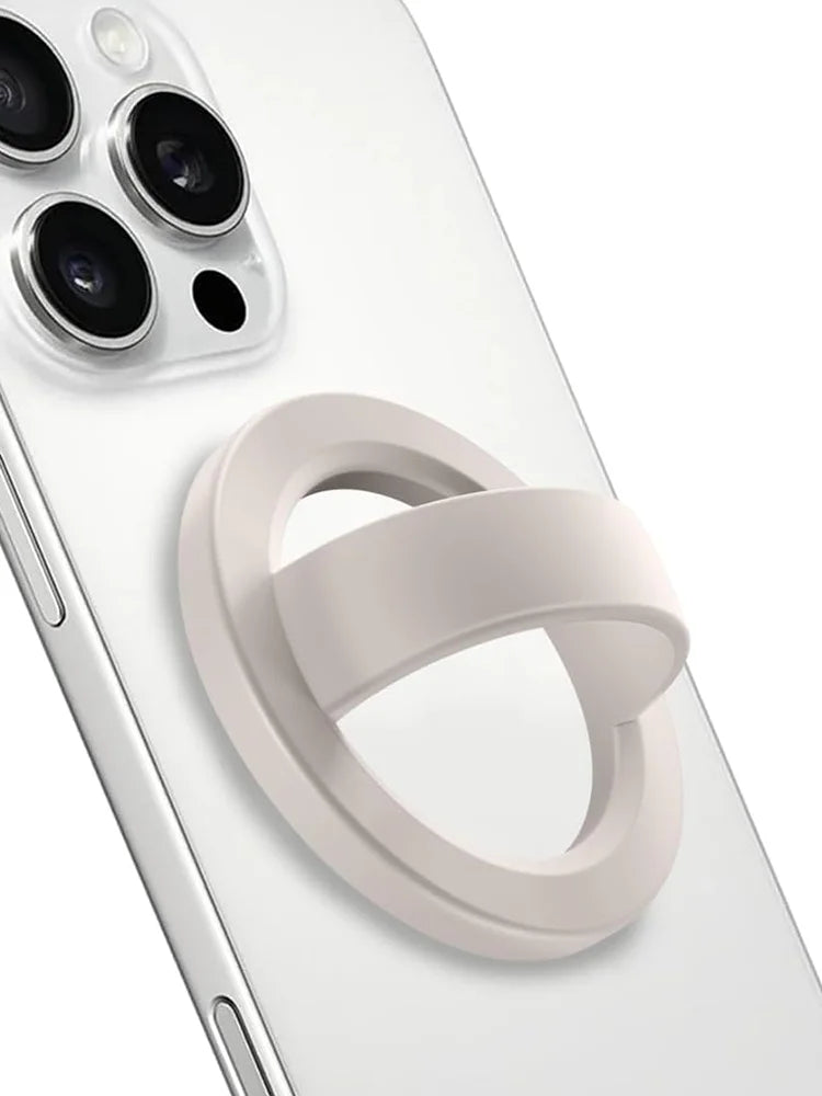 popsoGrip Universal Magnetic Phone Grip For MagSafe Removable Loop Grip with Silicone Soft Finger Strap Phone Ring Holder