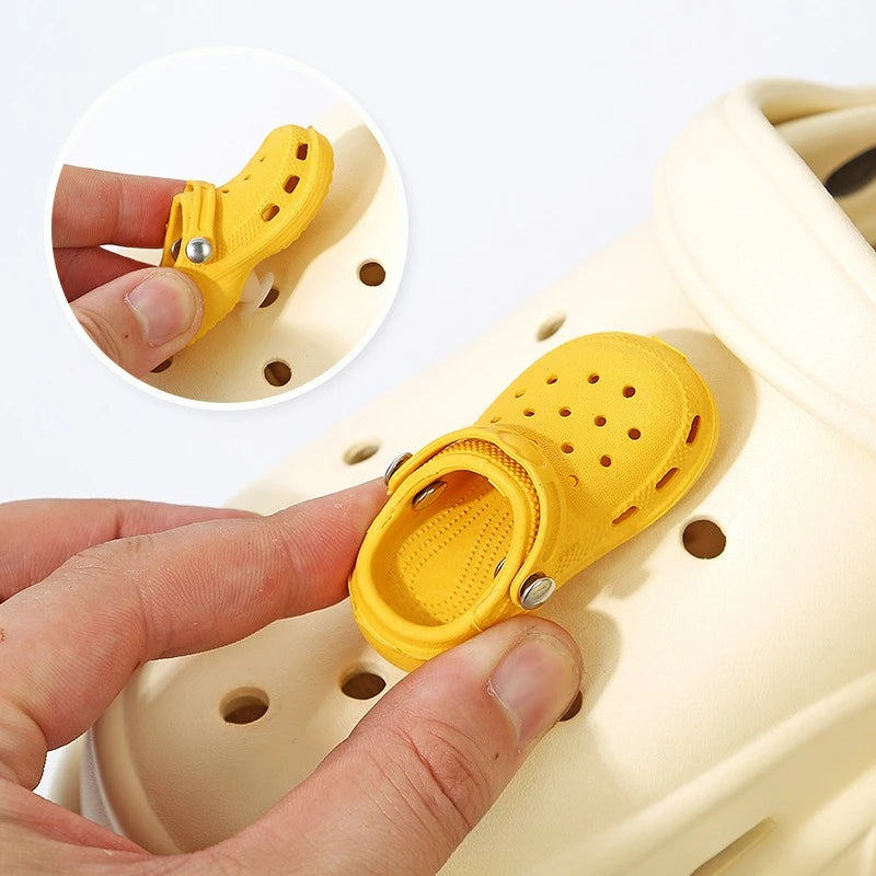 PVC Shoe Charms for Clog Sandals Slides Cute Clog Design Shoe Buckles DIY Funny Shoe Accessories Party Gifts for Women Men