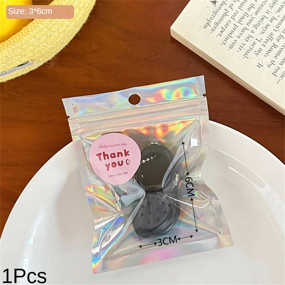 Creative Simulation Mini Slippers Pendant Cute Hole Shoes Keychain Pendant For Couples Versatile Small Accessories Pendant 