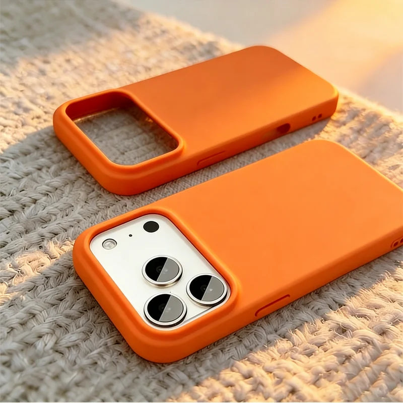 Phone Case for iPhone 18 Pro Max Official Original Liquid Silicone Cases For iPhone 16 15 12 14 13 17 Pro Max Shockproof Cover