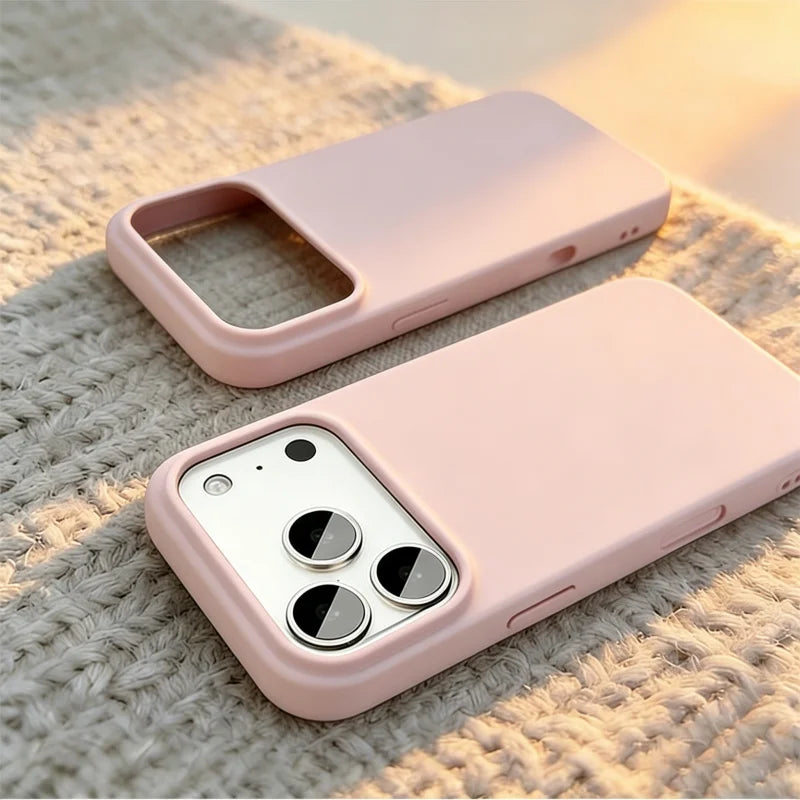 Phone Case for iPhone 18 Pro Max Official Original Liquid Silicone Cases For iPhone 16 15 12 14 13 17 Pro Max Shockproof Cover