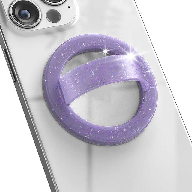 popsoGrip Universal Magnetic Phone Grip For MagSafe Removable Loop Grip with Silicone Soft Finger Strap Phone Ring Holder