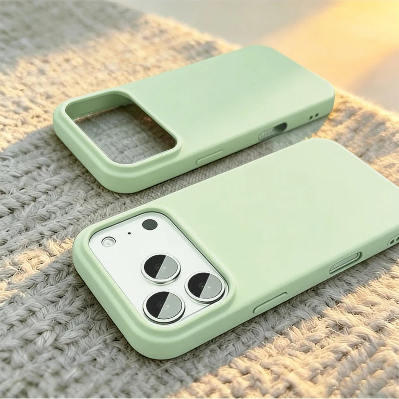 Phone Case for iPhone 18 Pro Max Official Original Liquid Silicone Cases For iPhone 16 15 12 14 13 17 Pro Max Shockproof Cover
