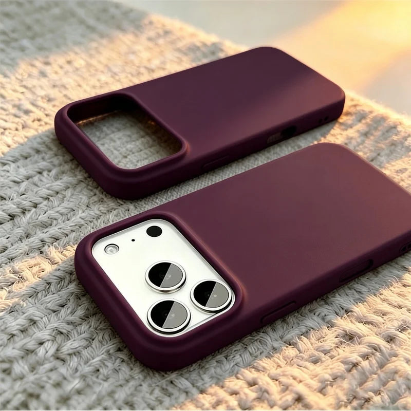 Phone Case for iPhone 18 Pro Max Official Original Liquid Silicone Cases For iPhone 16 15 12 14 13 17 Pro Max Shockproof Cover