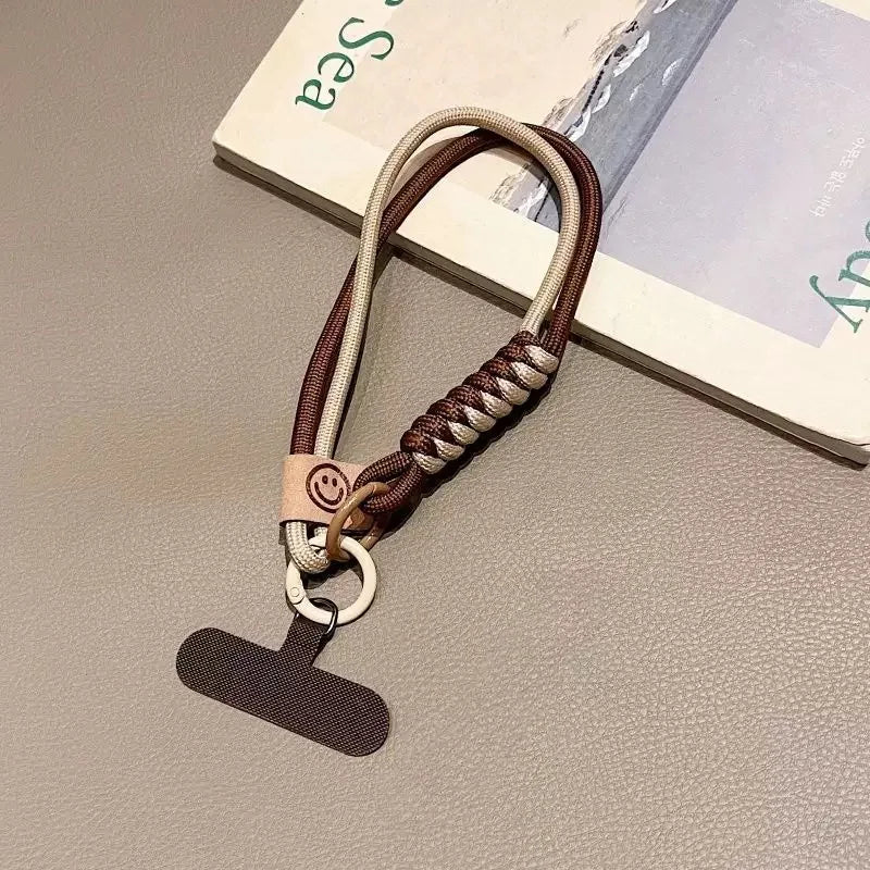 Mobile Phone Lanyard Luxury Braided Wrist Mobile Phone Lanyard Hand-held Pendant Anti-fall Multifunctional Wristband